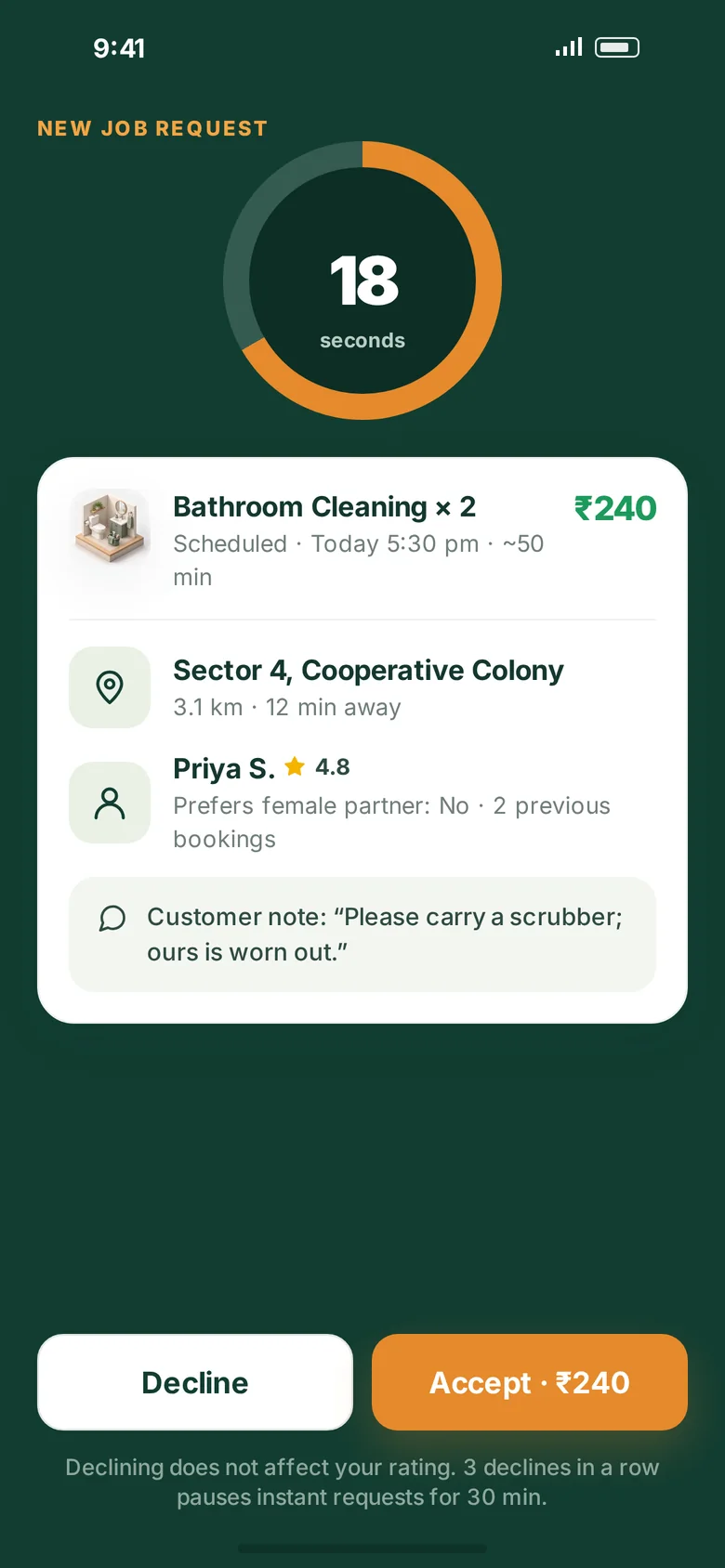 A job offer