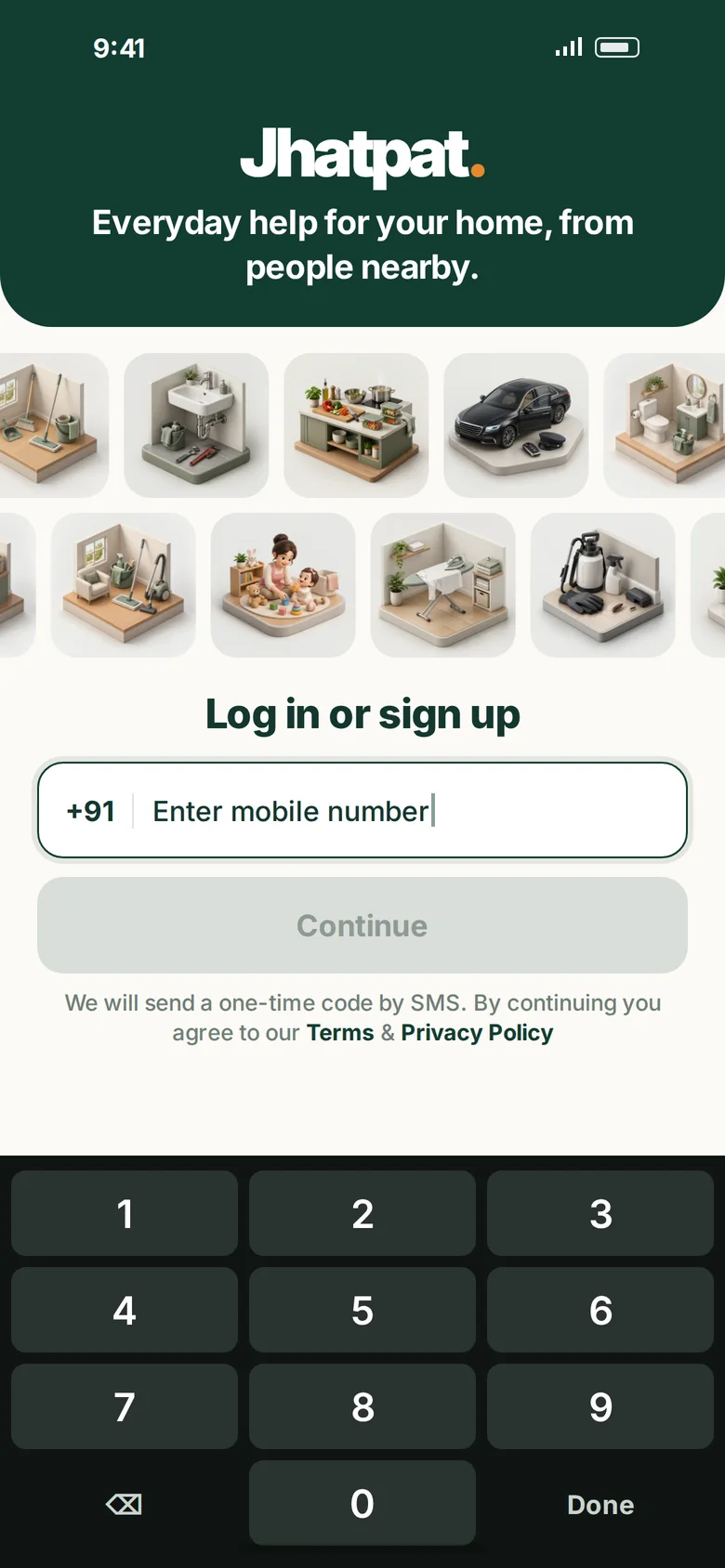 Sign in with OTP