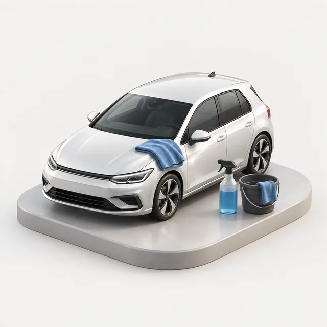 Car & Bike Wash illustration