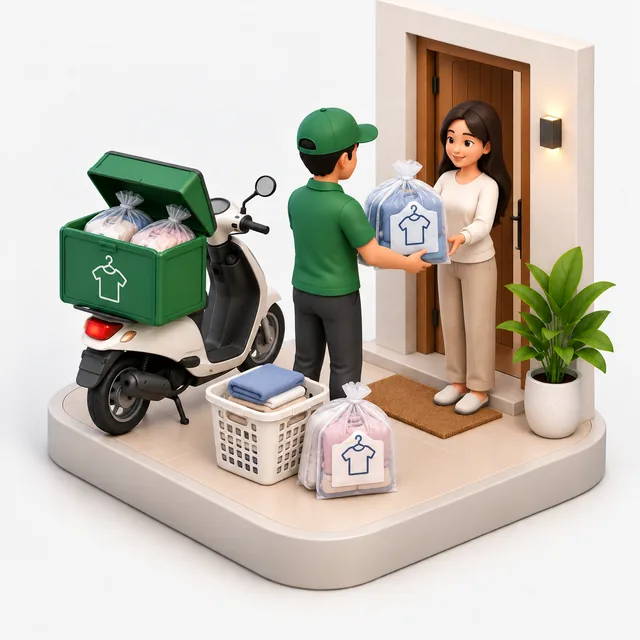 Laundry Pickup & Delivery illustration