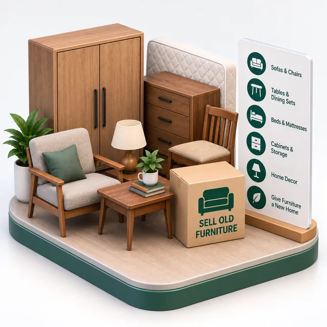 Sell Old Furniture illustration