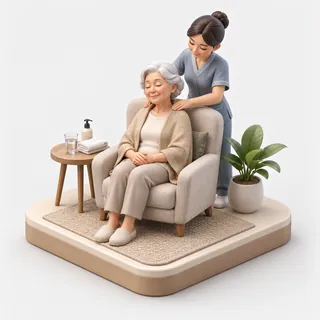 Senior Massage & Comfort Care illustration